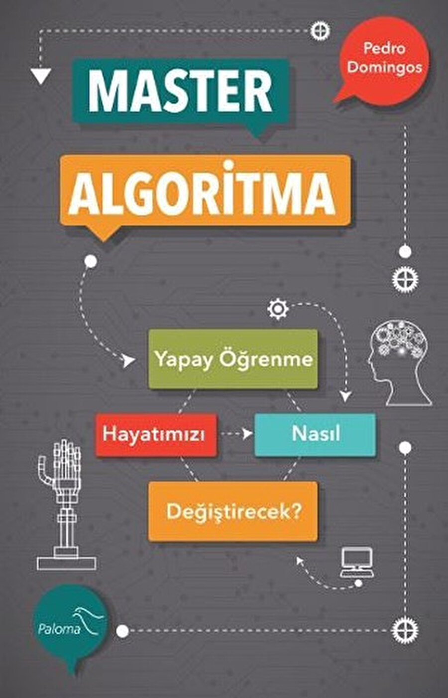 Pedro Domingos tüm zamanların en önemli ve devrim niteliğindeki entelektüel gelişmelerinden biri olan yapay öğrenmenin perdesini ilk defa kaldırıyor ve Google’a, Amazon’a, akıllı telefonunuza güç veren öğrenen makinelerin içine göz atmamızı sağlıyor. Büyük veri ve yapay öğrenme etrafında kopan şamatanın nedenini merak ediyorsanız ve gazetelerde gördüğünüz şeylerden daha derin bir şeyler olup bittiğinden şüpheleniyorsanız haklısınız! Master Algoritma tam bir entelektüel ziyafet olan yapay öğrenme devrimini anlama konusunda herkes için eşsiz bir rehber.