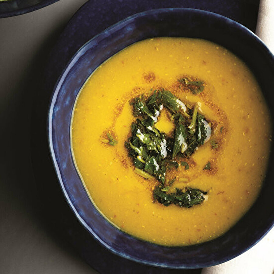 Taze naneli mercimek çorbası