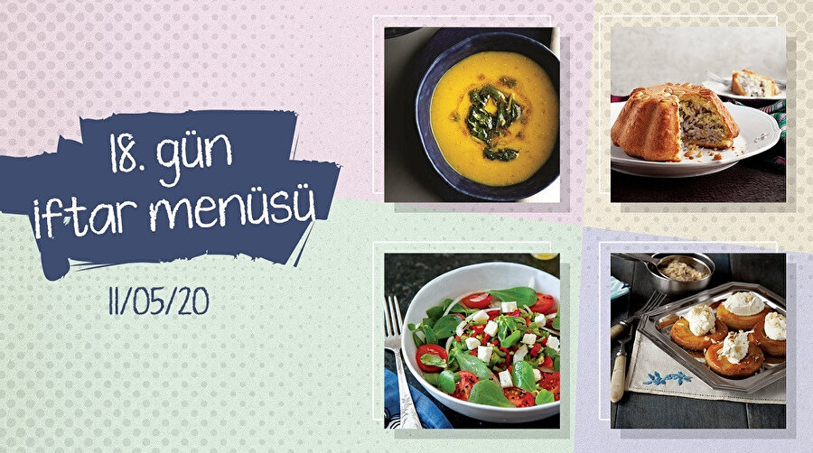 18.Gün iftar menüsü: Dumanı üstünde tavuklu perde pilavı