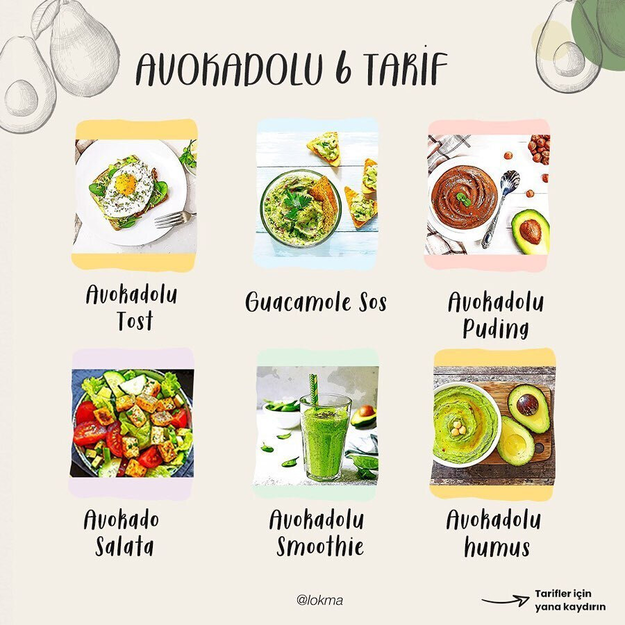 Avokadolu 6 tarif 🥑