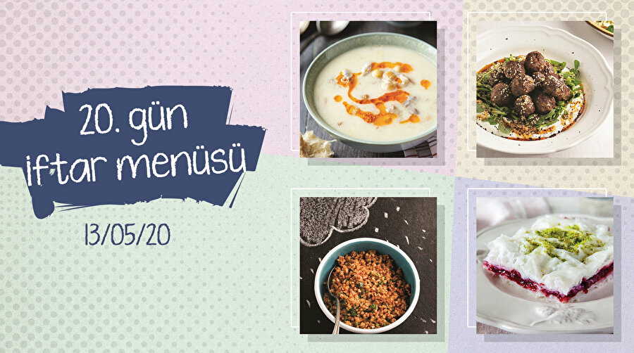 ​20.Gün iftar menüsü: Şefin seçimi semizotlu köfte tabağı!