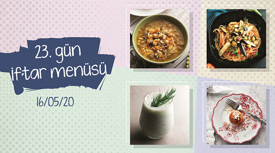 23.Gün iftar menüsü: İtalyan mutfağından patlıcanlı spagetti
