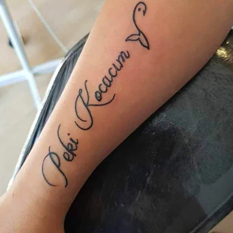 ​Kendime saygım yok dövmesi