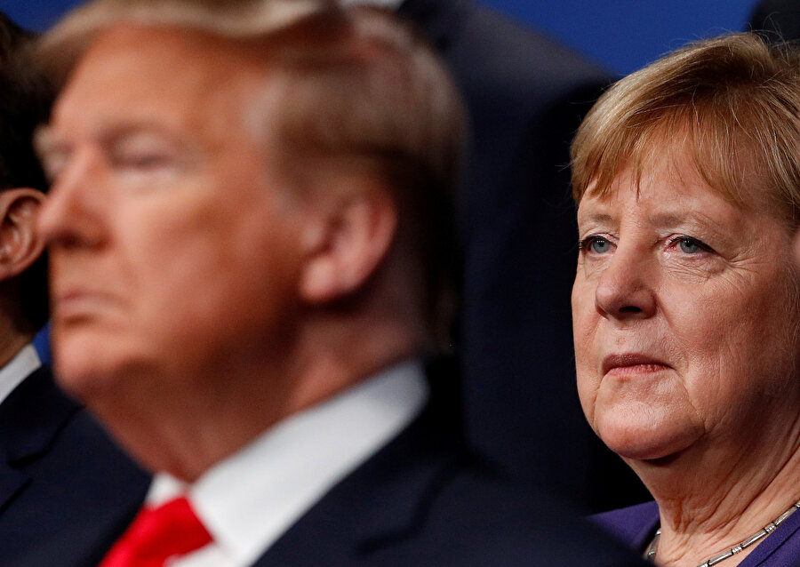 ABD Başkanı Donald Trump ve Almanya Şansölyesi Angela Merkel