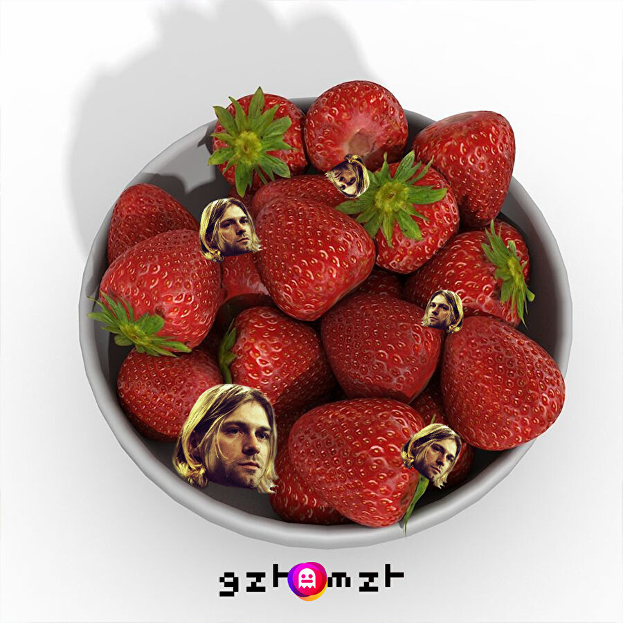 Çileği tuzlu suya koyarsanız içinden Kurt Cobain çıkıyormuş