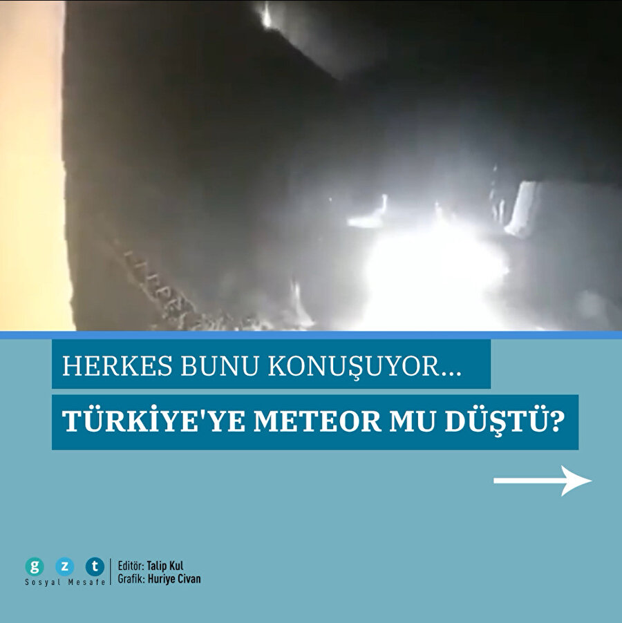 Türkiye'ye meteor mu düştü?