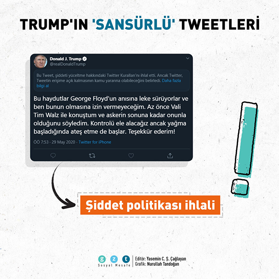 trump in sansurlu tweetleri