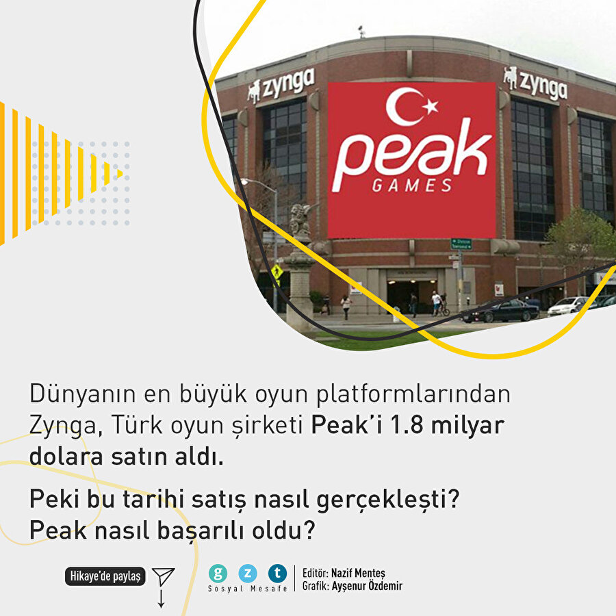Dev anlaşma tamamlandı: Peak Zynga'ya satıldı