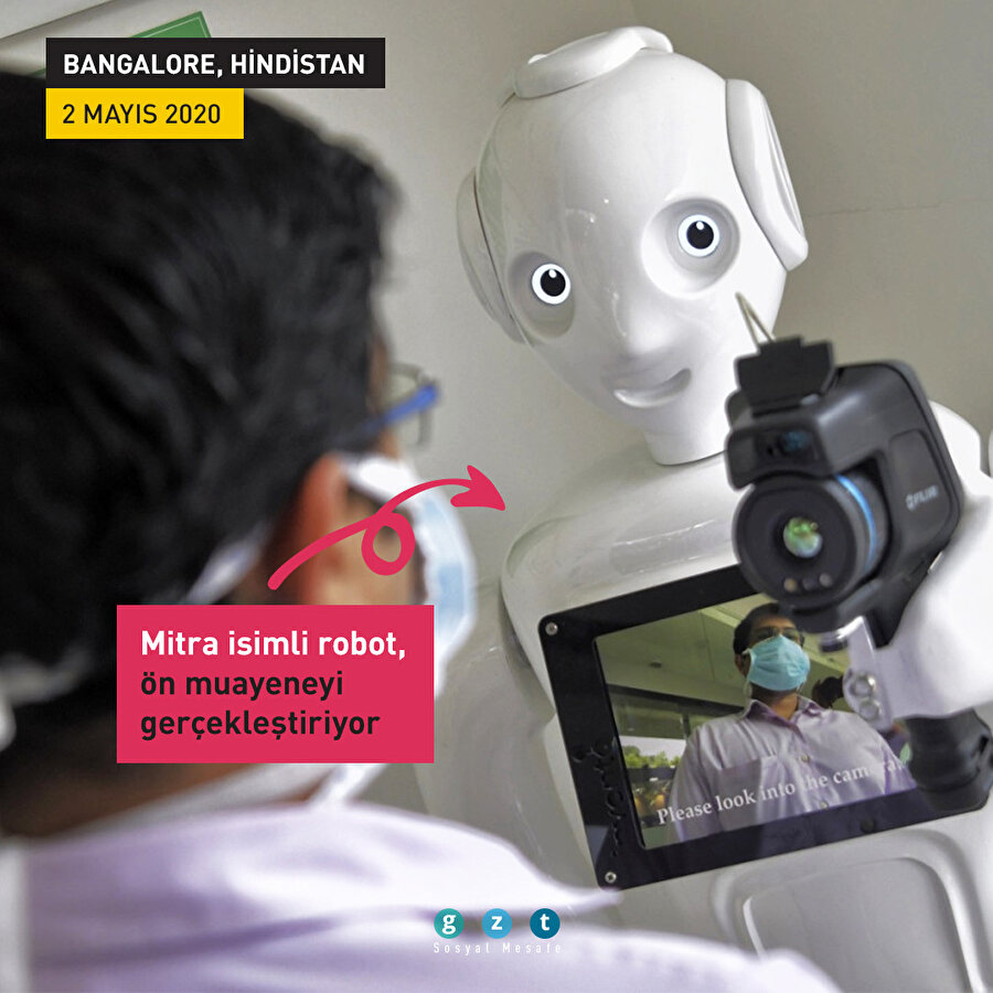 Robotlar COVID-19 salgınında önemli işler üstlendi