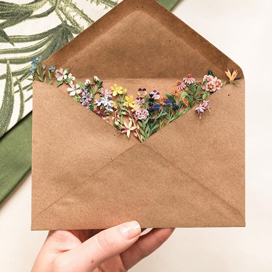 Bir kağıt sanatçısının oluşturduğu harikalar 🌸