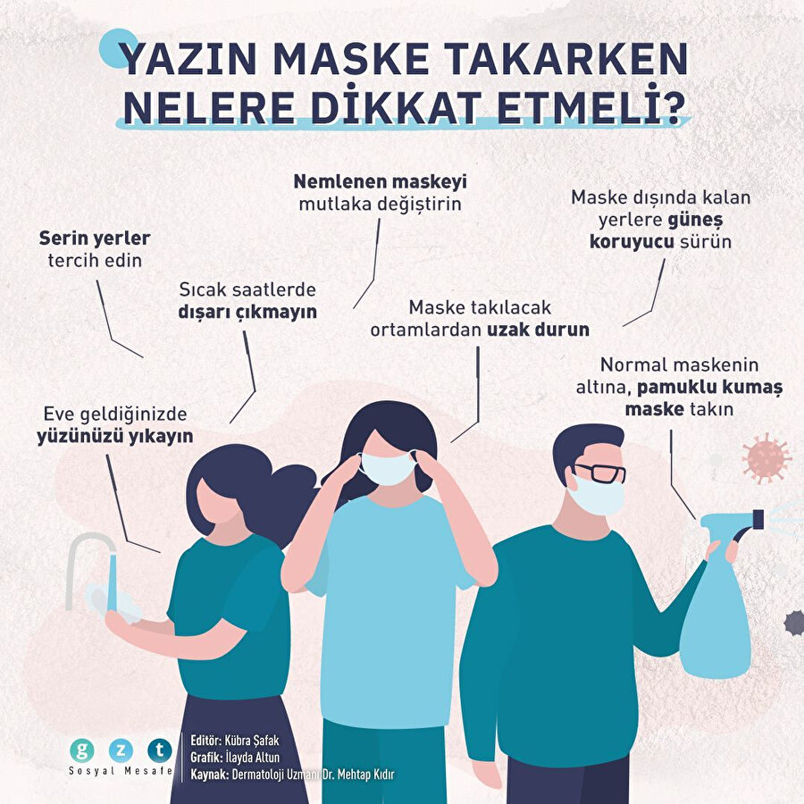 😷Yazın maske takarken nelere dikkat etmeli?