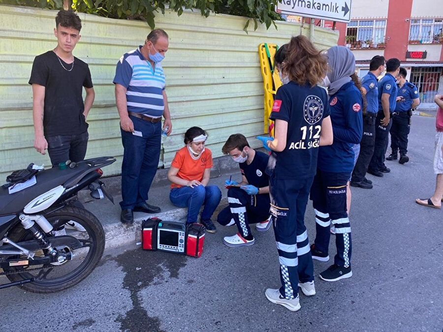 Sınava giderken kaza yapan öğrenci