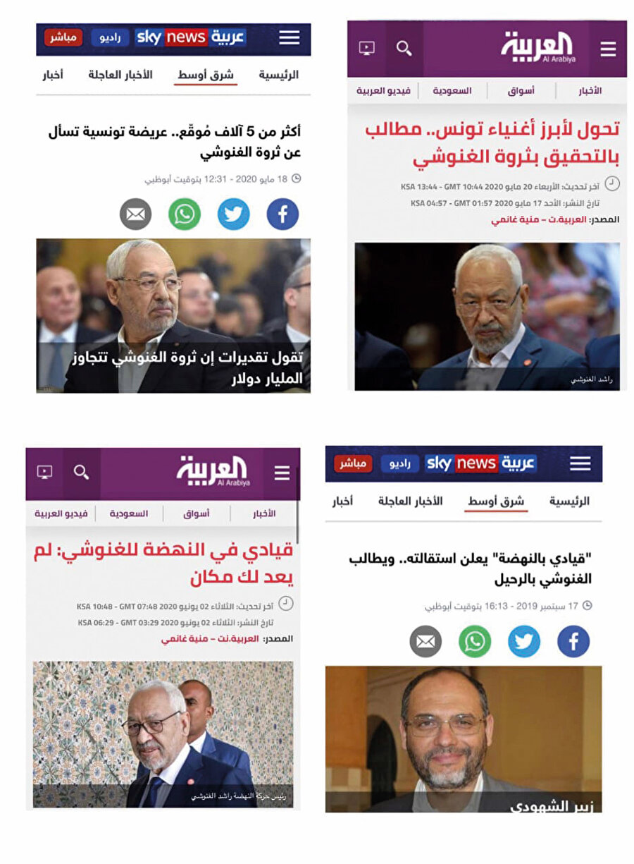 Mısır, Birleşik Arap Emirlikleri ve Suudi Arabistan’a ait Sky News, el-Arabia, el-Hades gibi televizyon kanalları da ekranlarında Abir Musa’ya geniş yer verdi, resmen propagandasını yaptı.