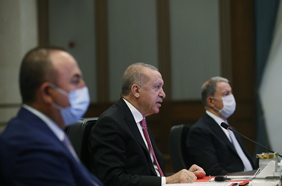 Cumhurbaşkanı Erdoğan Astana Zirvesi'nde konuşurken