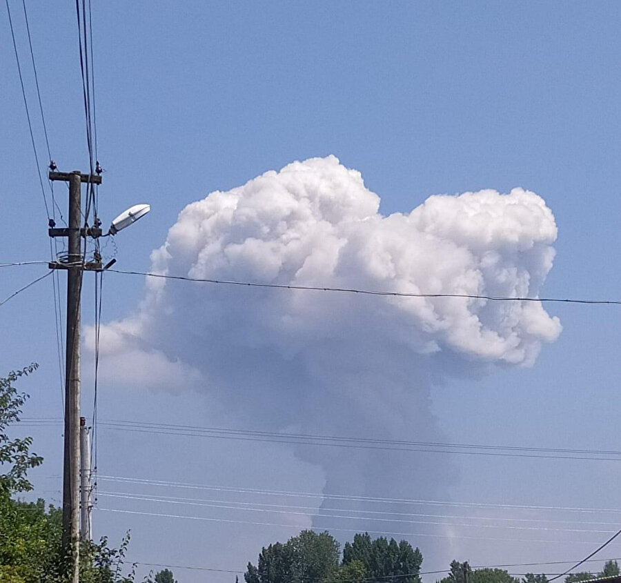 Sakarya'da havai fişek fabrikasındaki patlamadan görüntüler