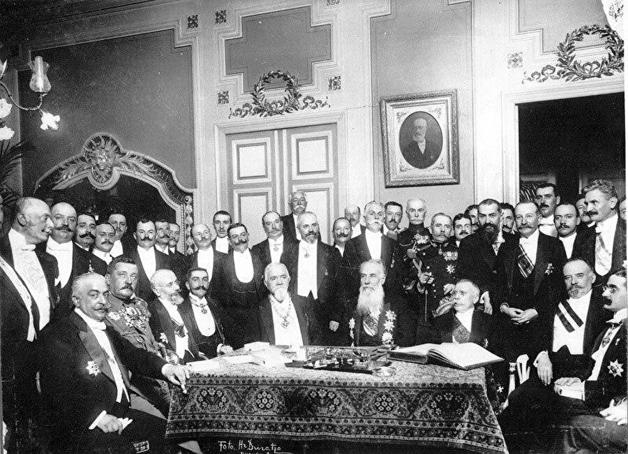 1913 tarihinde imzalanan Bükreş Antlaşması’nın tarafları.