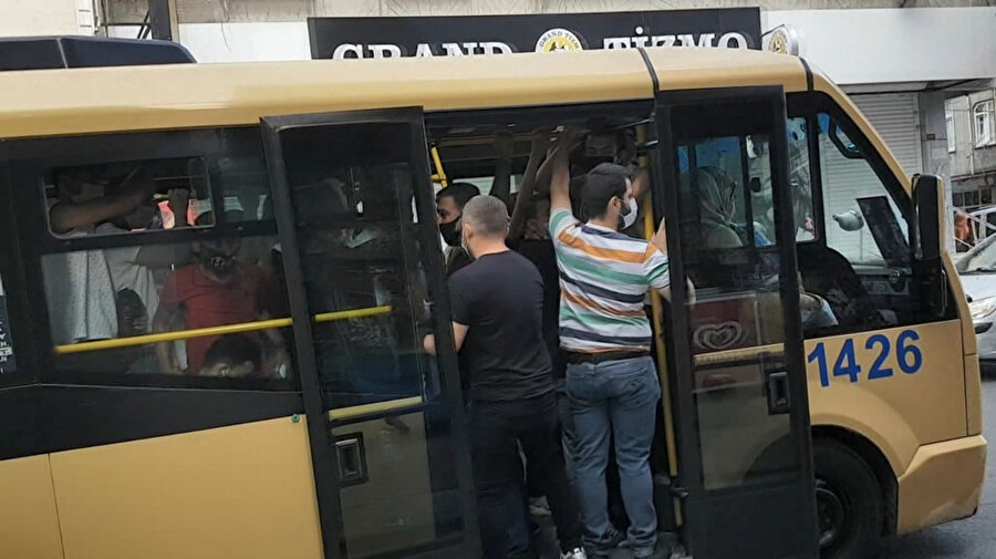 Minibüsler yine tıka basa doldu: Kurallar hiçe sayıldı