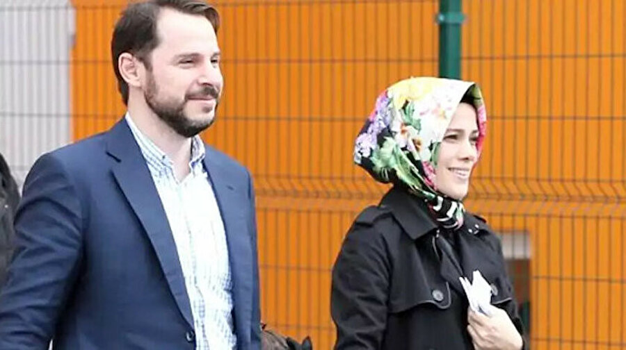 Hamza Salih’in babası Berat Albayrak ve annesi Esra Albayrak