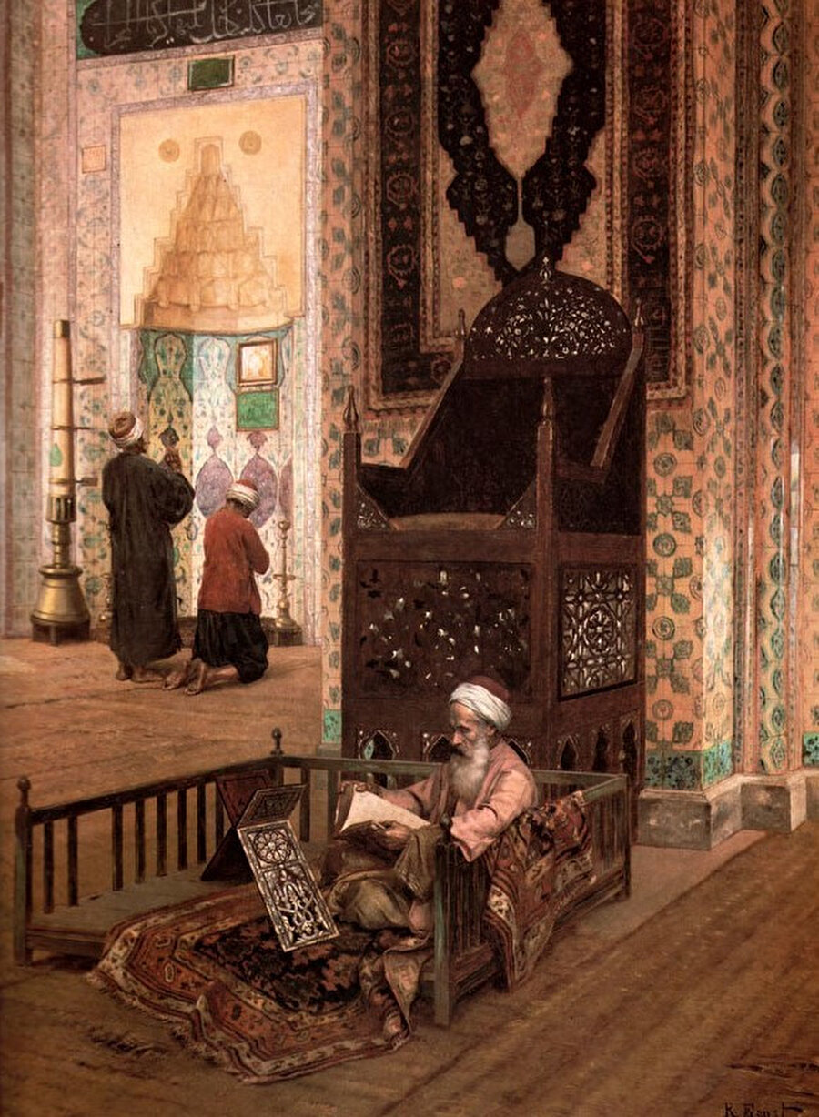 Rudolf Ernst, Rüstem Paşa Camii içi.