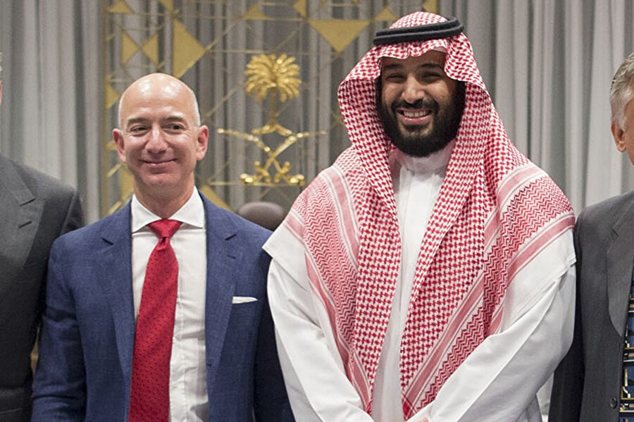 Muhammed bin Selman ve Amazon CEO'su Jeff Bezos, 2018'de Los Angelas'ta görüşmüştü 