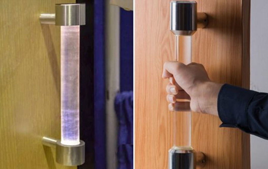 Bu sene tüm kapı kollarını, kapı kolu bakterisini öldüren kapı kolları ile değiştiriyoruz. 