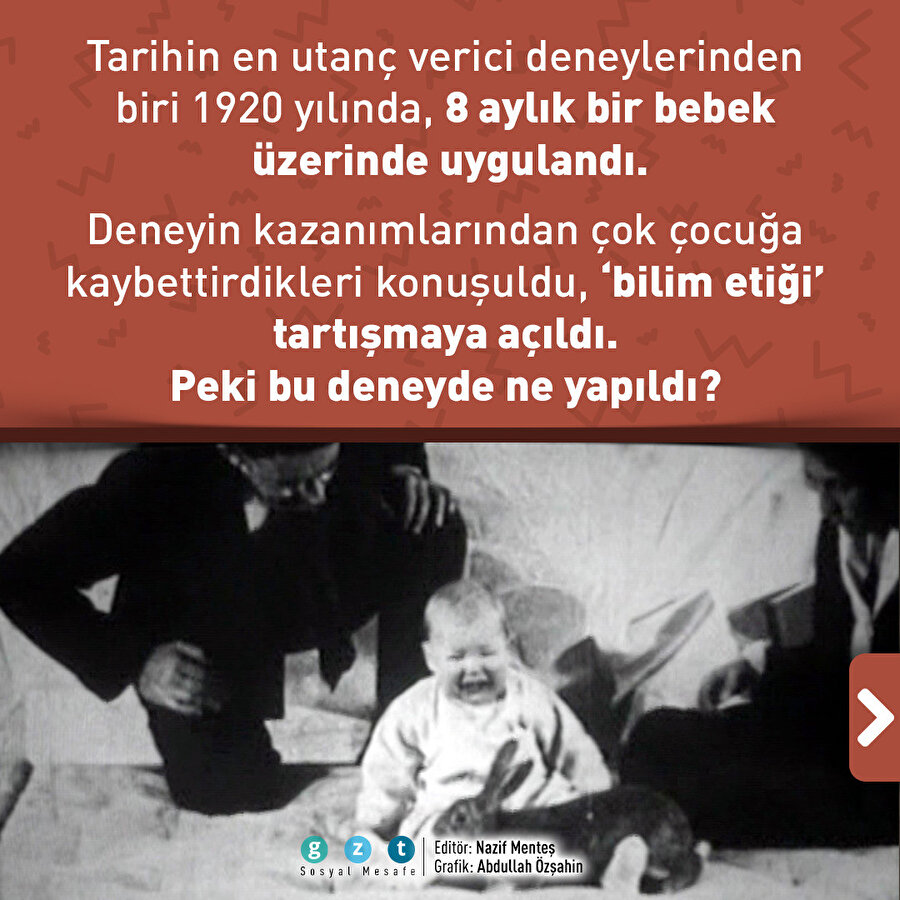 Tarihin en utanç verici bilimsel çalışması: 'Küçük Albert Deneyi'