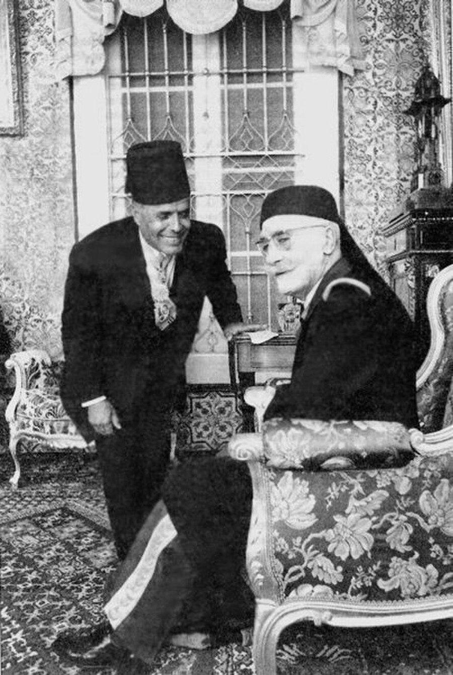 Muhammed el-Amin ve Habib Burgiba bir arada.