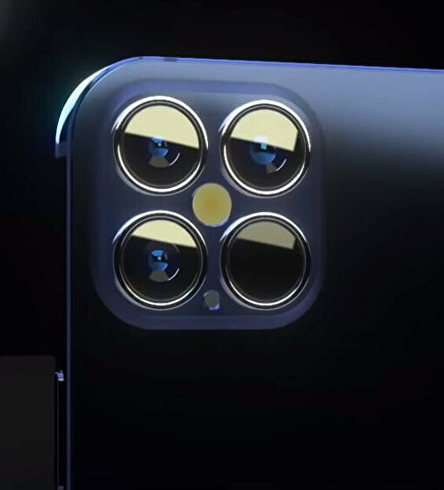 Yeni iPhone'un konsept vieosuna göre arkadaki kamera dizilimi ise bu şekilde.