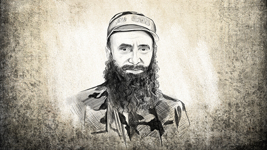 Ruslara karşı çetin mücadeleler veren Çeçen mücahid Şamil Baseyev.