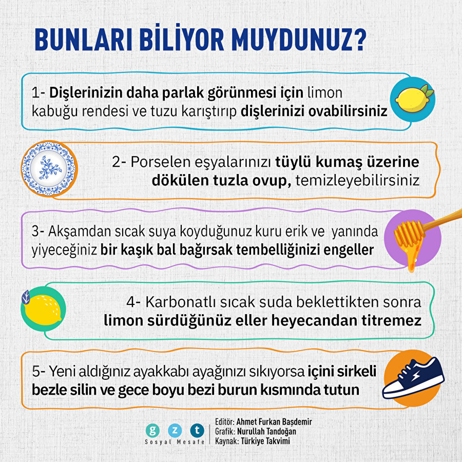 Ev için pratik bilgiler