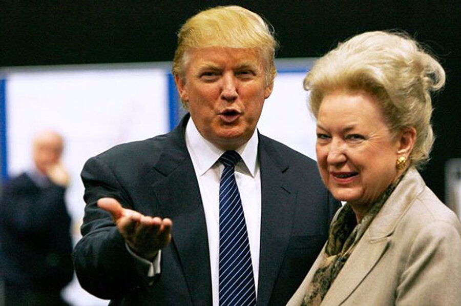 ABD Başkanı Donald Trump ve kardeşi Maryanne Trump Barry (Arşiv)