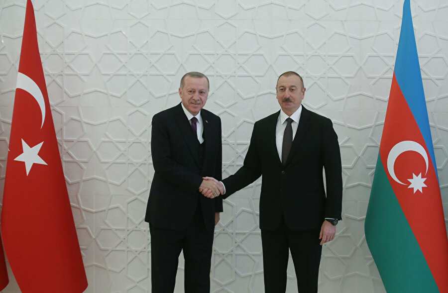 Azerbaycan Cumhurbaşkanı İlham Aliyev ve Cumhurbaşkanı Recep Tayyip Erdoğan