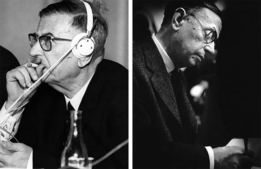 Jean-Paul Sartre, Paris, Fransa, 1962.
