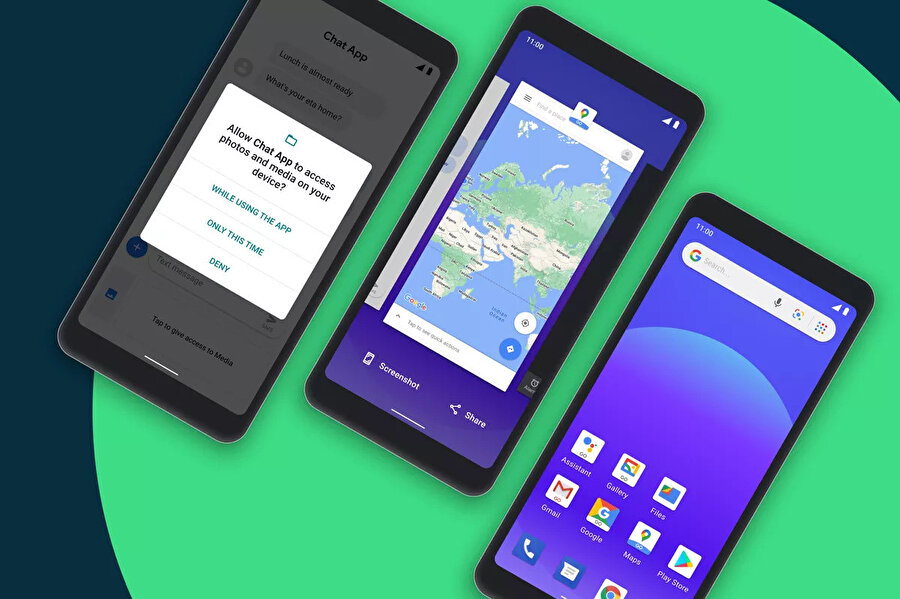 Android 11 Go ile birlikte kullanıcı arayüzünde de çeşitli değişiklikler sunuluyor. 