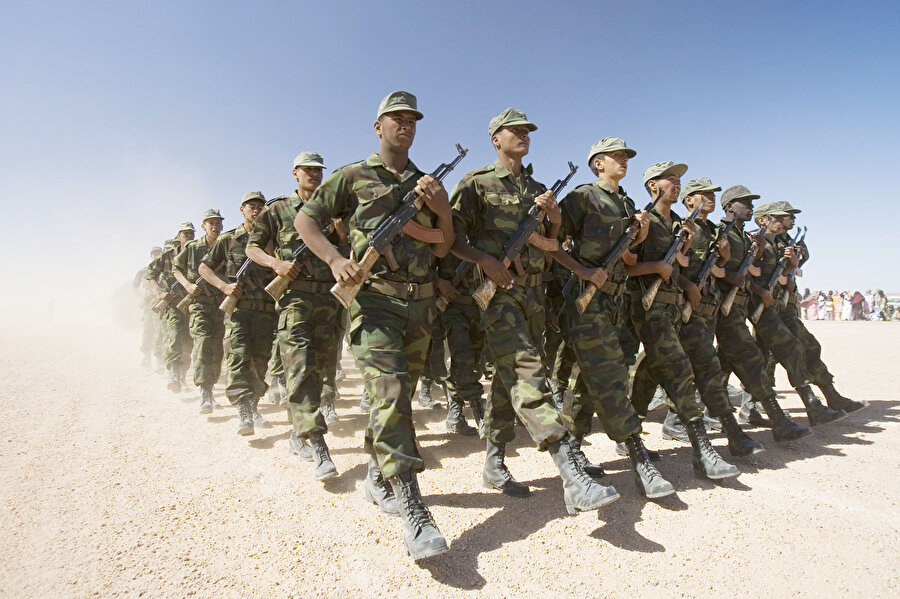 Polisario Cephesi askerleri.