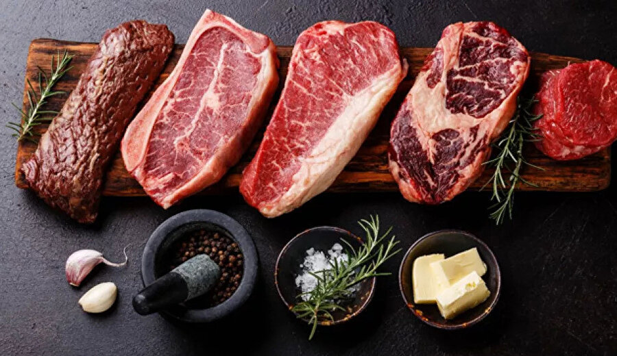 Sağlıklı kilo almayı sağlayan en faydalı besinler: Kırmızı et.