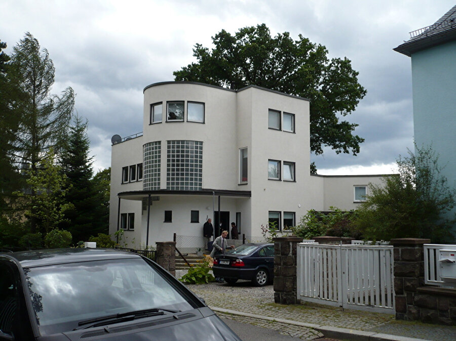 Bauhaus tarzı bina, Chemnitz.