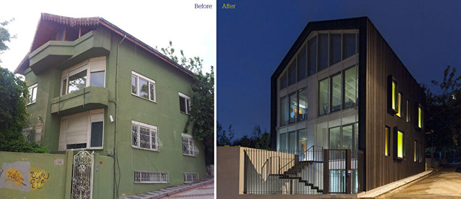 Renovasyon öncesi ve sonrası.