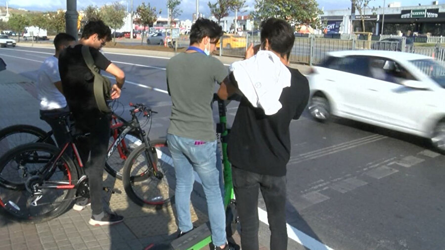 Elektrikli scooter kazası olan yer