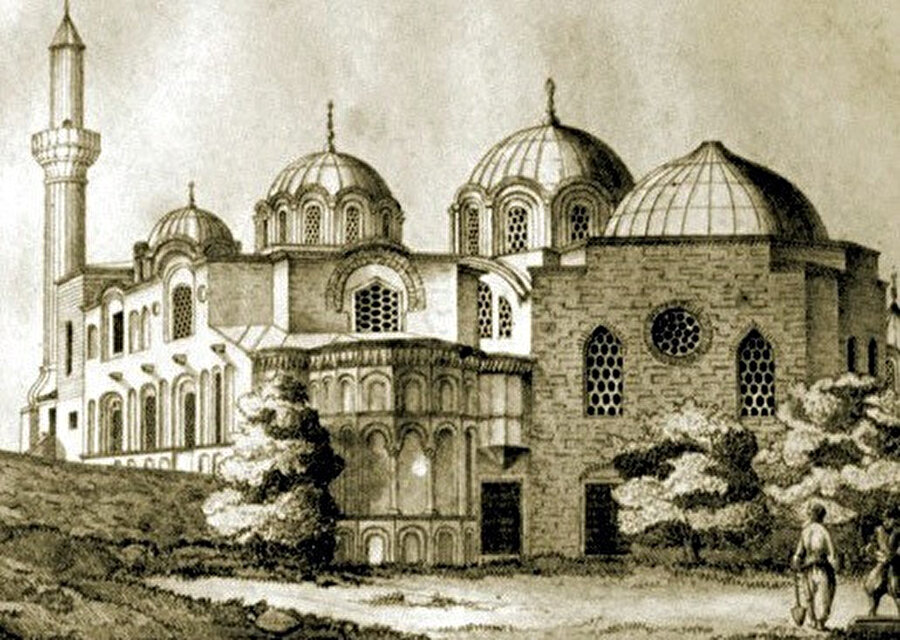 Fethiye Camii'nin 19. yüzyıla ait bir gravürü