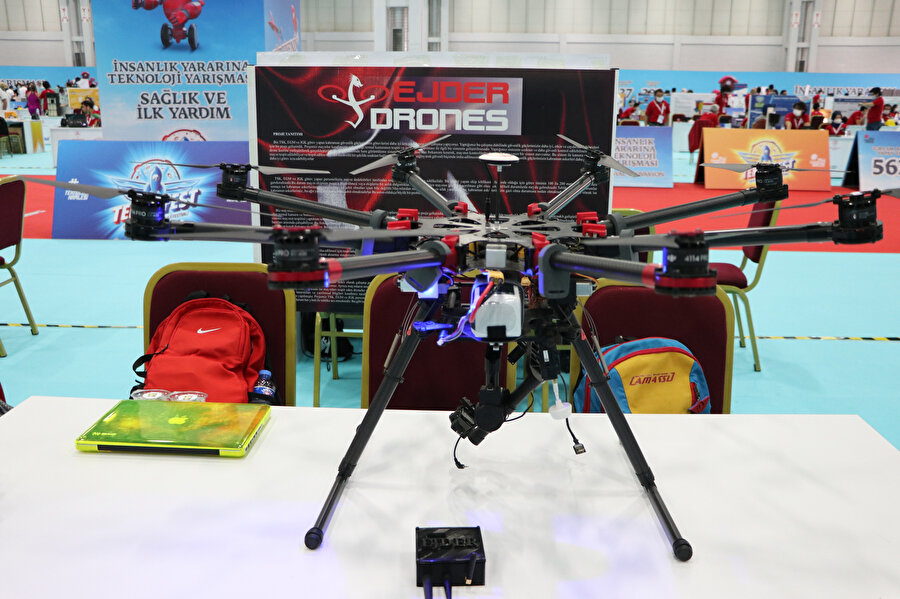 Mayını havada tespit eden drone