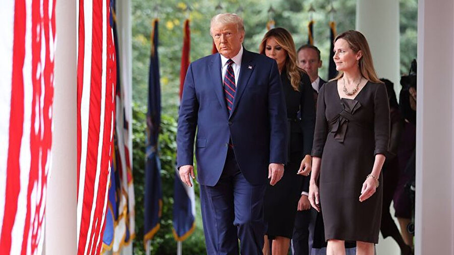ABD Başkanı Donald Trump ve Yargıç Amy Coney Barrett