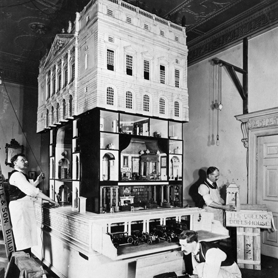 Edwin Lutyens'in “Queen Mary's Dolls' House” tasarımı.