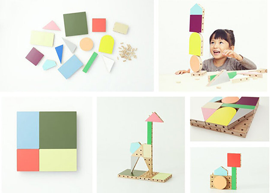  “Tyng Toy”dan ilham alarak Japon firması Torafu Architects’in tasarladığı “Dowel-Block Toy”. 