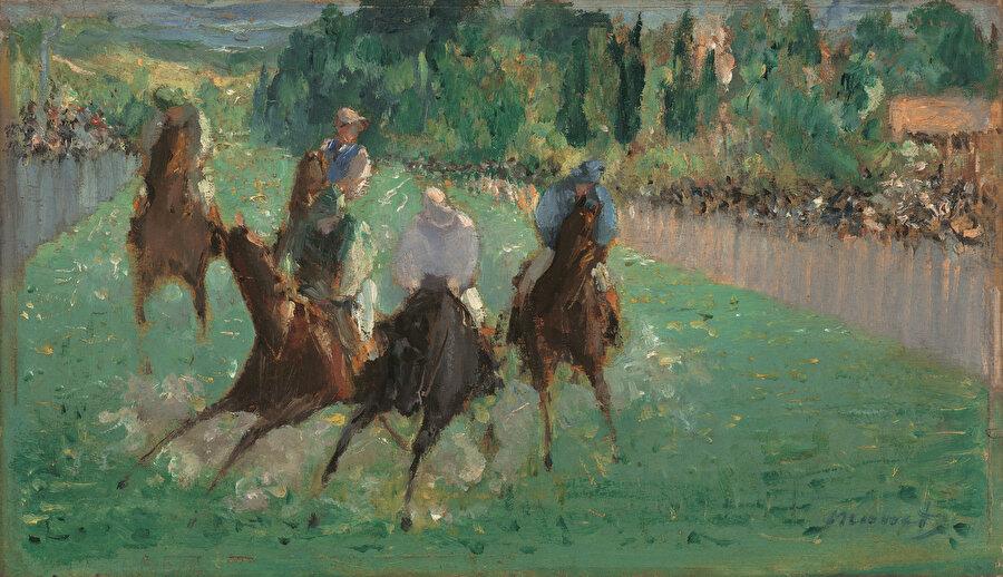 Edouard Manet, At The Races, 1875.