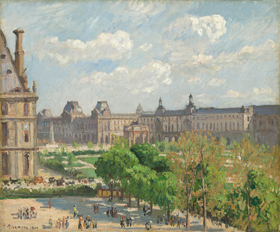 Camille Pissarro, Place du Carrousel-Paris, 1900.