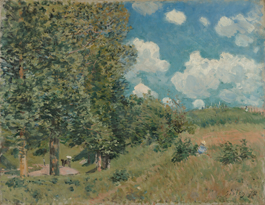 Alfred Sisley, The Road from Versailles to Saint-Germain, 1875.