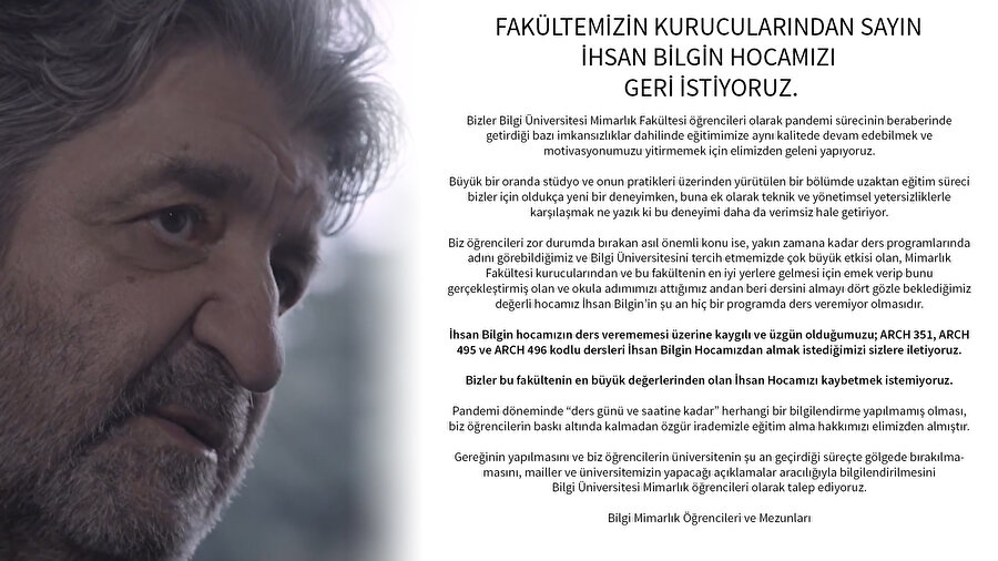 İstanbul Bilgi Üniversitesi mimarlık öğrencileri ve mezunlarının hazırlamış olduğu bildiri.