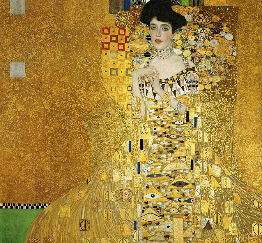 Adele Bloch-Bauer’in Portresi (1907), Gustav Klimt. 