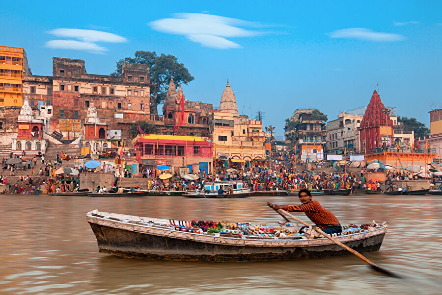 Ganj La Beslenen Kutsal Sehir Varanasi